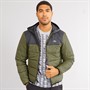 Lacoste Mens Quilted Puffer Jacket Khaki/Black