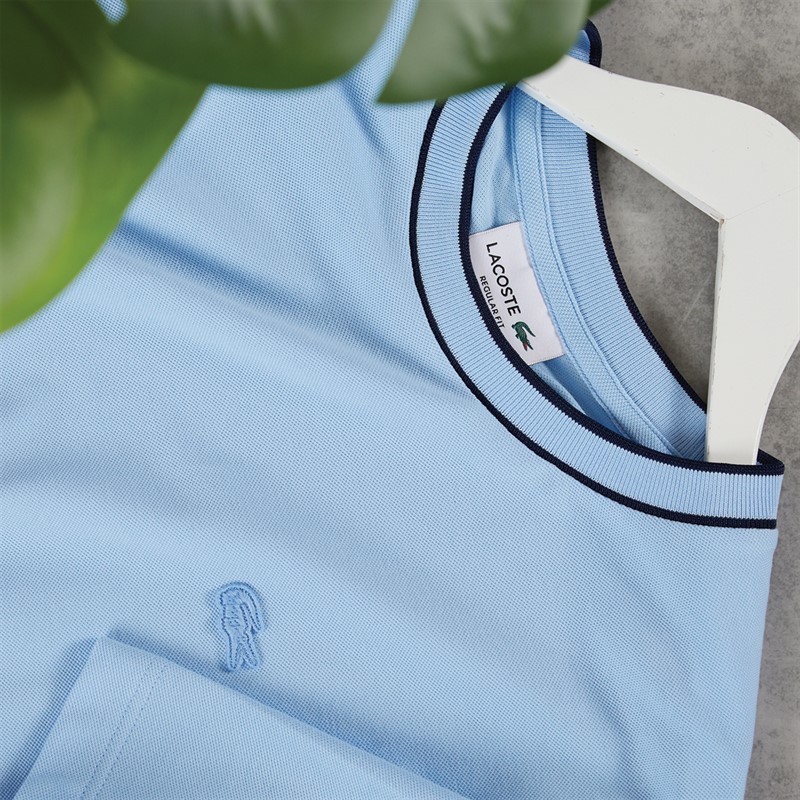 Lacoste Mens Stripe Collar T-Shirt Overview