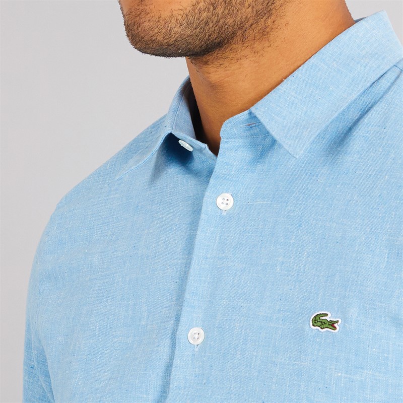Lacoste Mens Long Sleeve Casual Shirt Overview/Flour