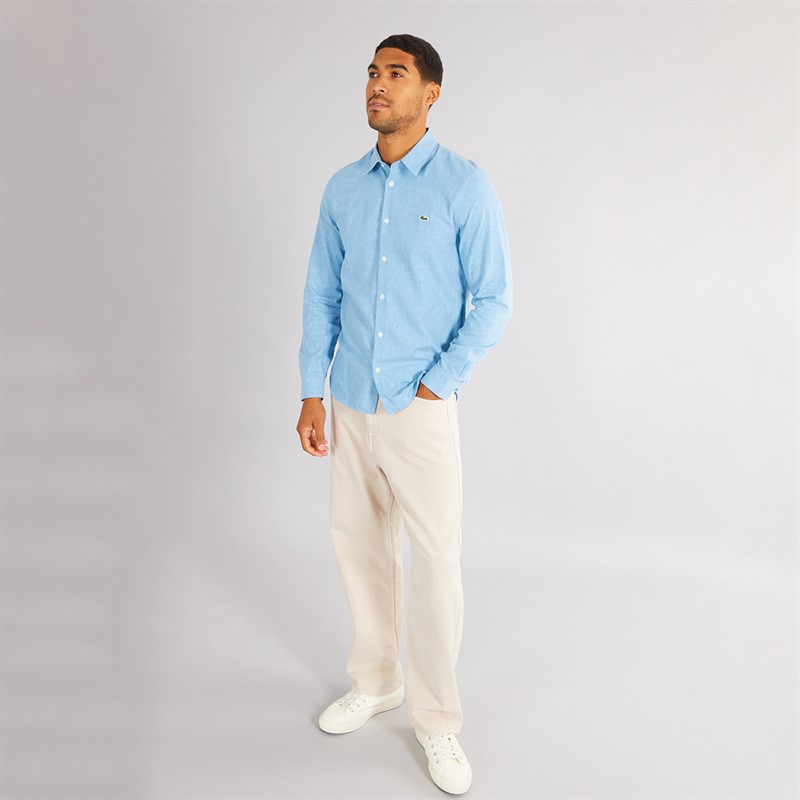 Lacoste Mens Long Sleeve Casual Shirt Overview/Flour