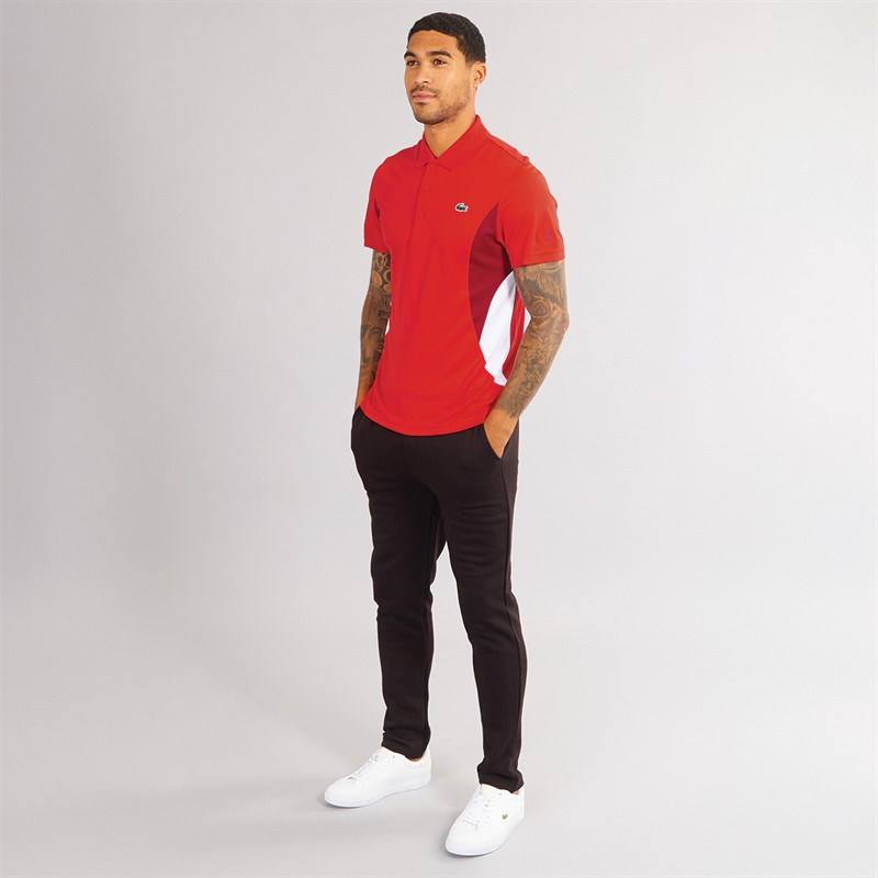 Lacoste Mens Short Sleeve Polo Shirt Redcurrant Bush