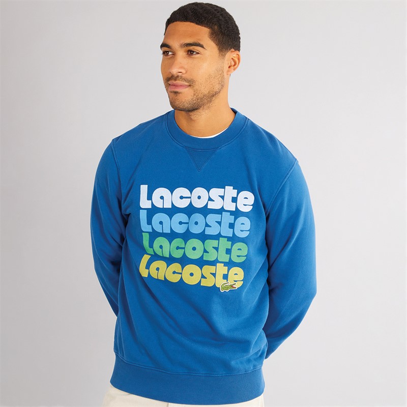 Lacoste Mens Sweatshirt Globe - Size L