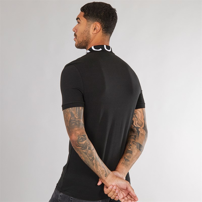 Lacoste Mens Short Sleeve Polo Shirt Black