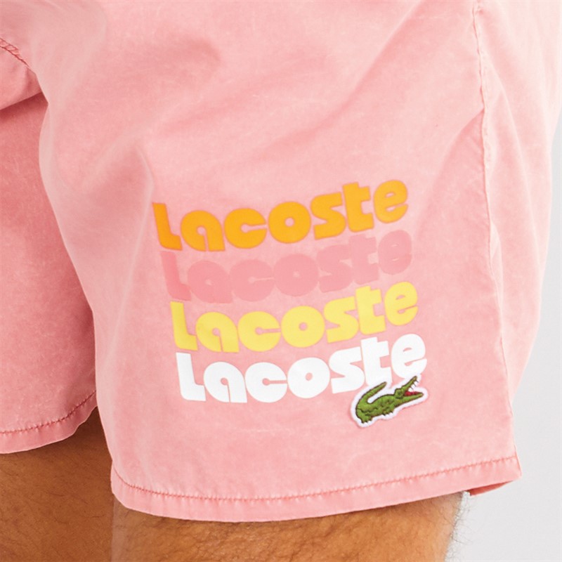 Lacoste Mens Swim Shorts Sierra Red