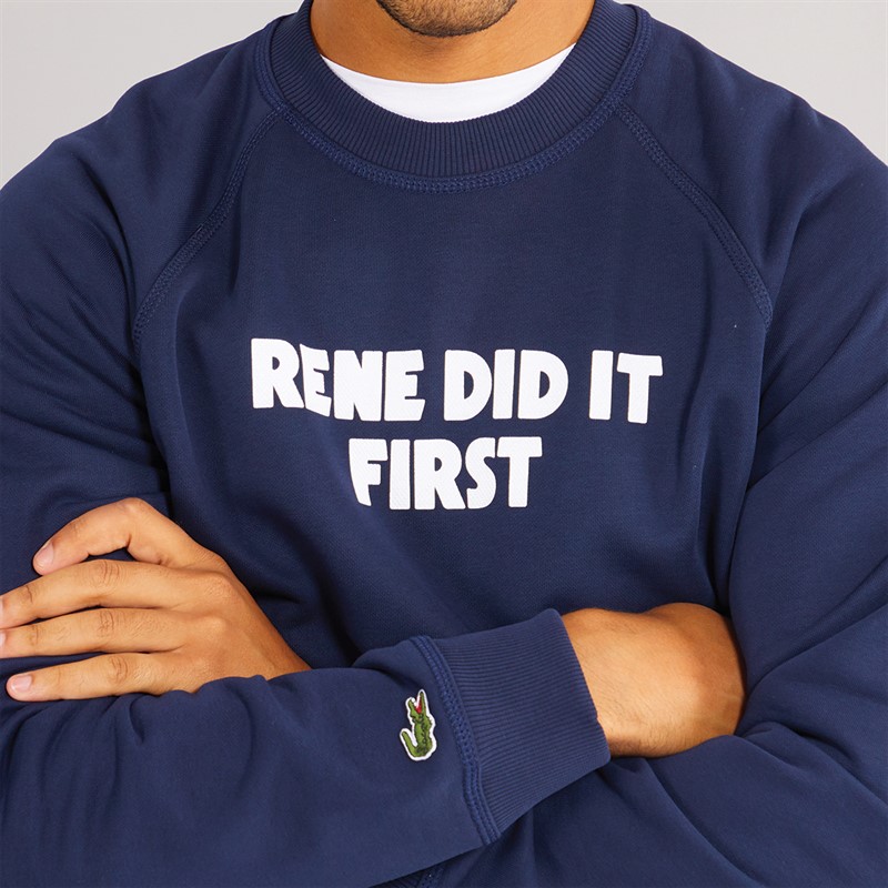 Lacoste Mens Sweatshirt Navy Blue