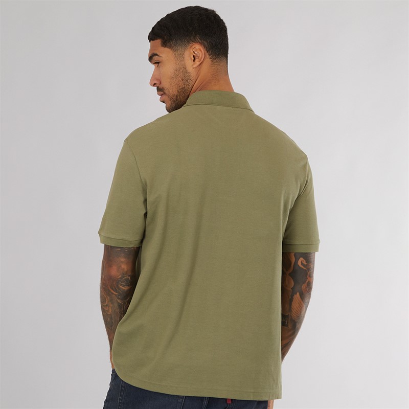 Lacoste Mens Short Sleeve Polo Shirt Khaki