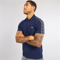 Lacoste Mens Short Sleeve Polo Shirt Navy Blue