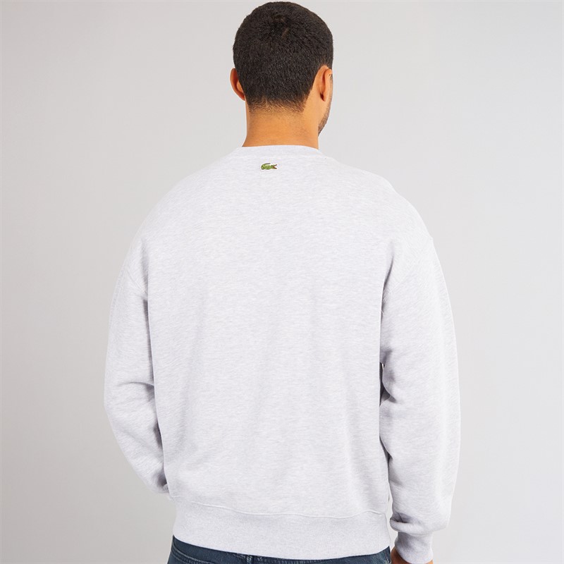 Lacoste Mens Sweatshirt Silver Chine