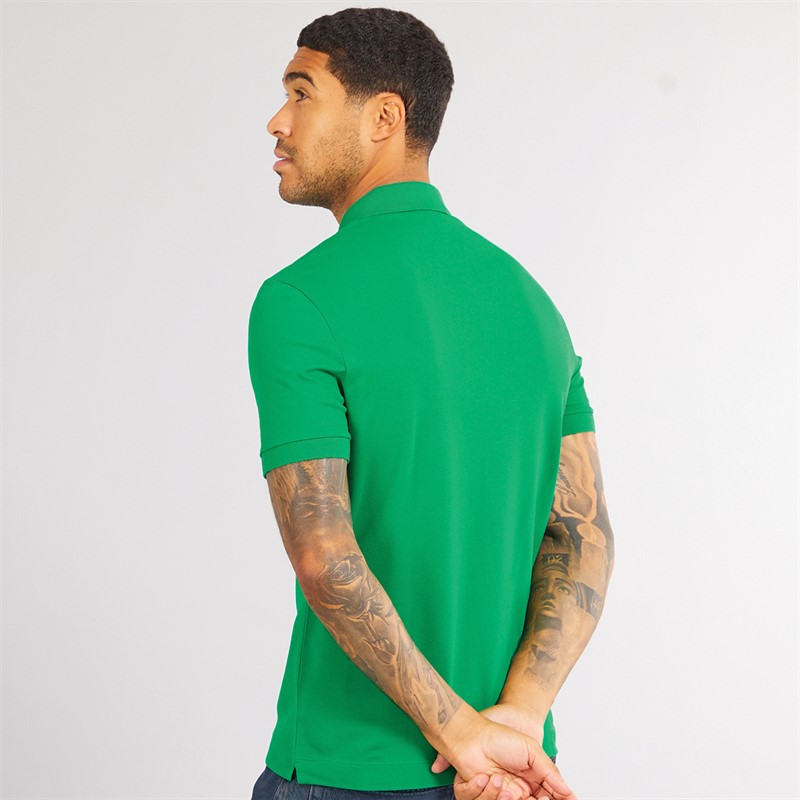 Lacoste Mens Short Sleeve Polo Shirt Fluorine Green