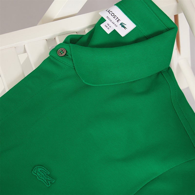 Lacoste Mens Short Sleeve Polo Shirt Fluorine Green