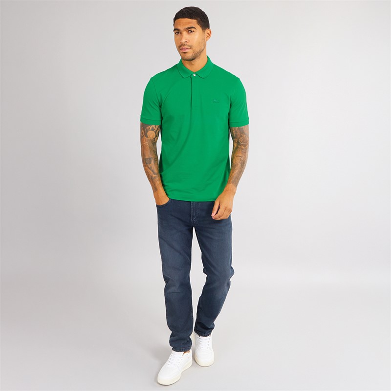 Lacoste Mens Short Sleeve Polo Shirt Fluorine Green