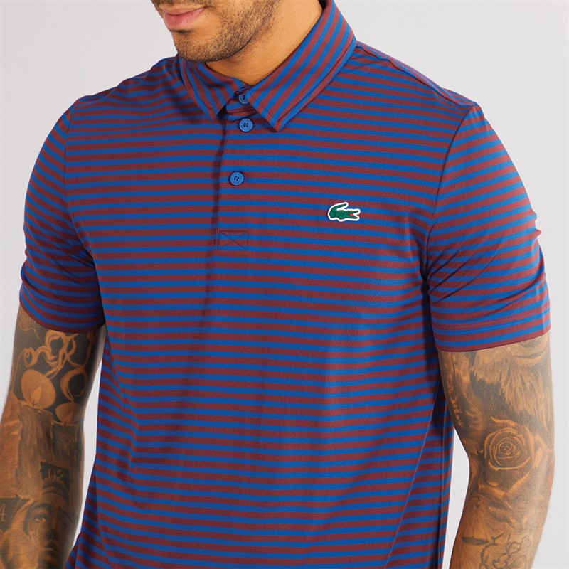 Lacoste Mens Short Sleeve Polo Shirt Globe/Expresso