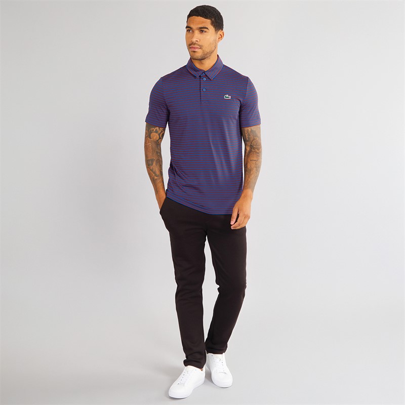 Lacoste Mens Short Sleeve Polo Shirt Globe/Expresso