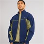 Lacoste Mens Zip Up Sweatshirt Navy Blue/Sapwood/Khaki/Firefly