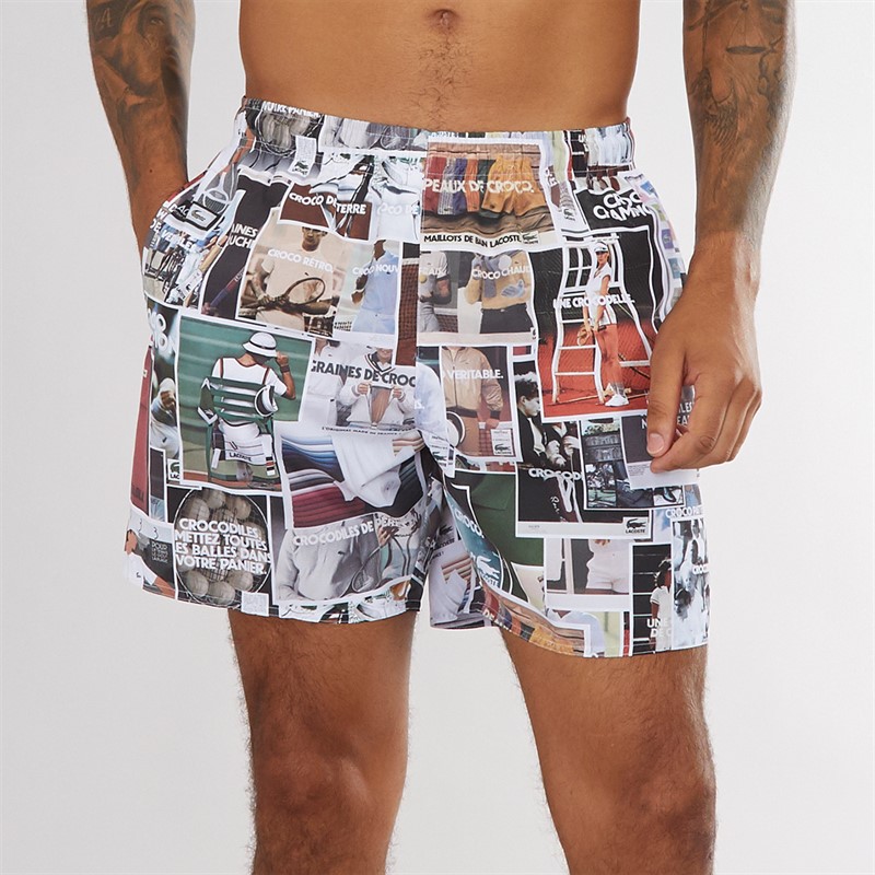 Lacoste Mens Swim Shorts Multico