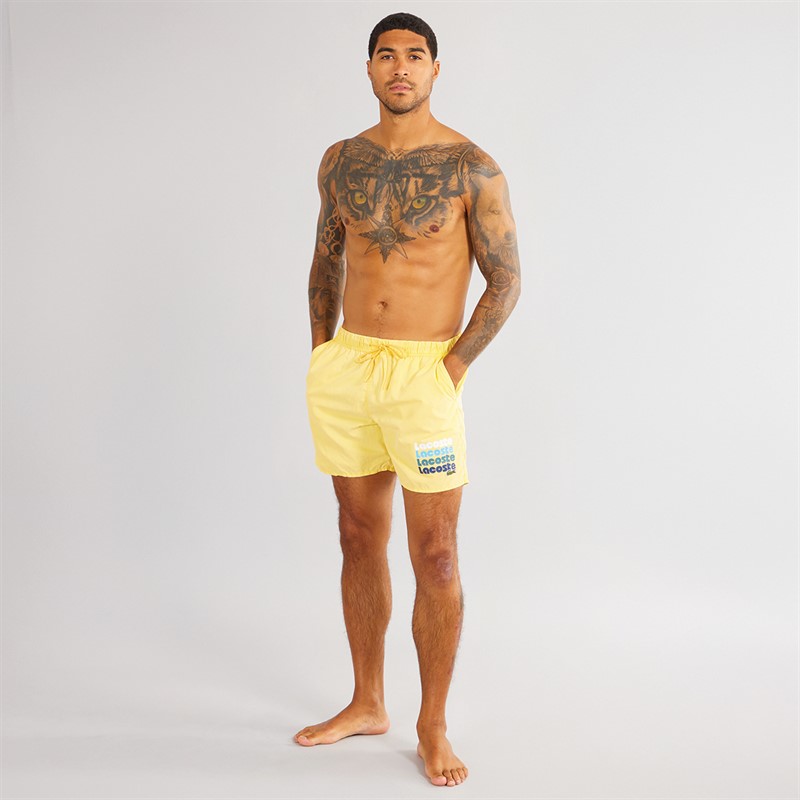 Lacoste Mens Swim Shorts Cornsilk