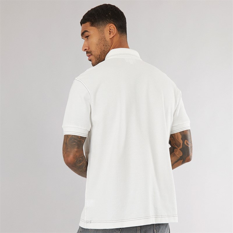 Lacoste Mens Short Sleeve Polo Shirt Flour