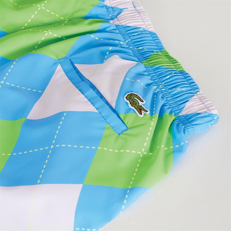 Lacoste Mens Swim Shorts Argentine Blue/Multico