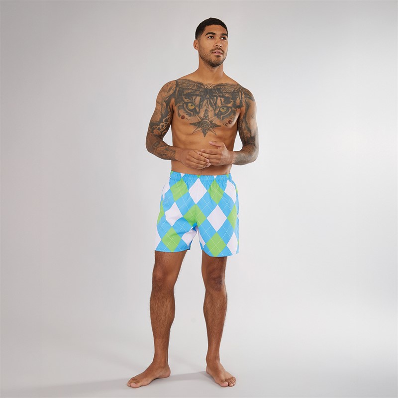 Lacoste Mens Swim Shorts Argentine Blue/Multico