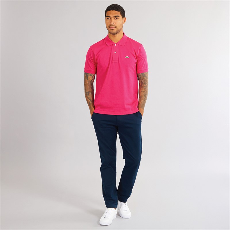 Lacoste Mens Short Sleeve Polo Shirt Spinel