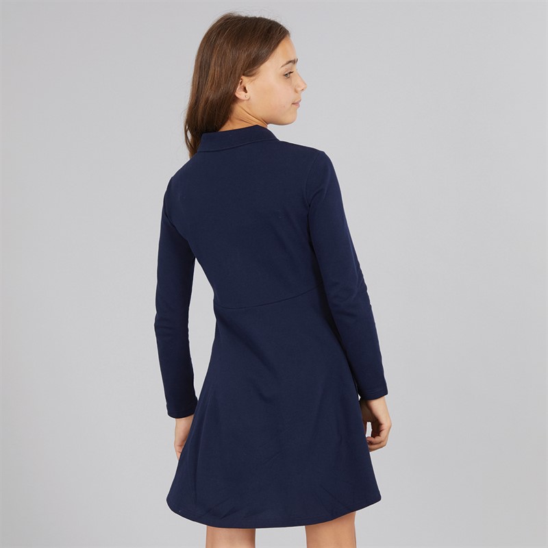 Lacoste Girls Dress Navy Blue