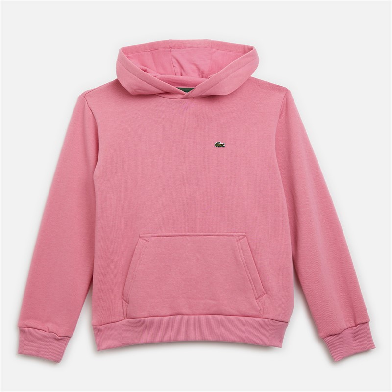 Lacoste Boys Hoodie Reseda Pink - Size 16Y