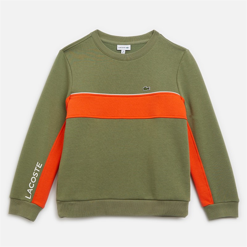 Lacoste Boys Sweatshirts Khaki/Buoy - Size 2Y