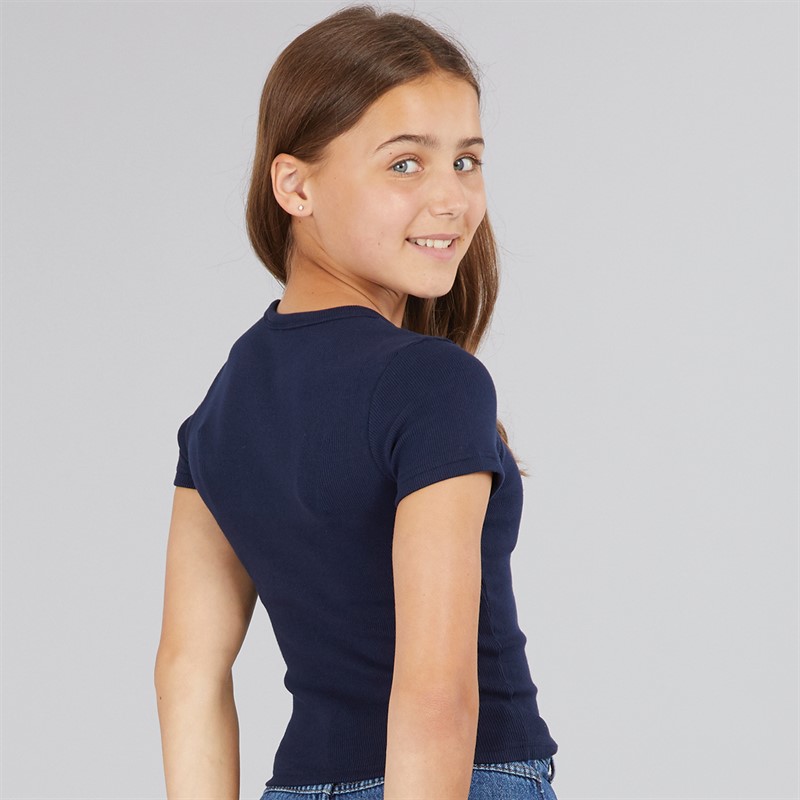 Lacoste Girls T-Shirt Navy Blue