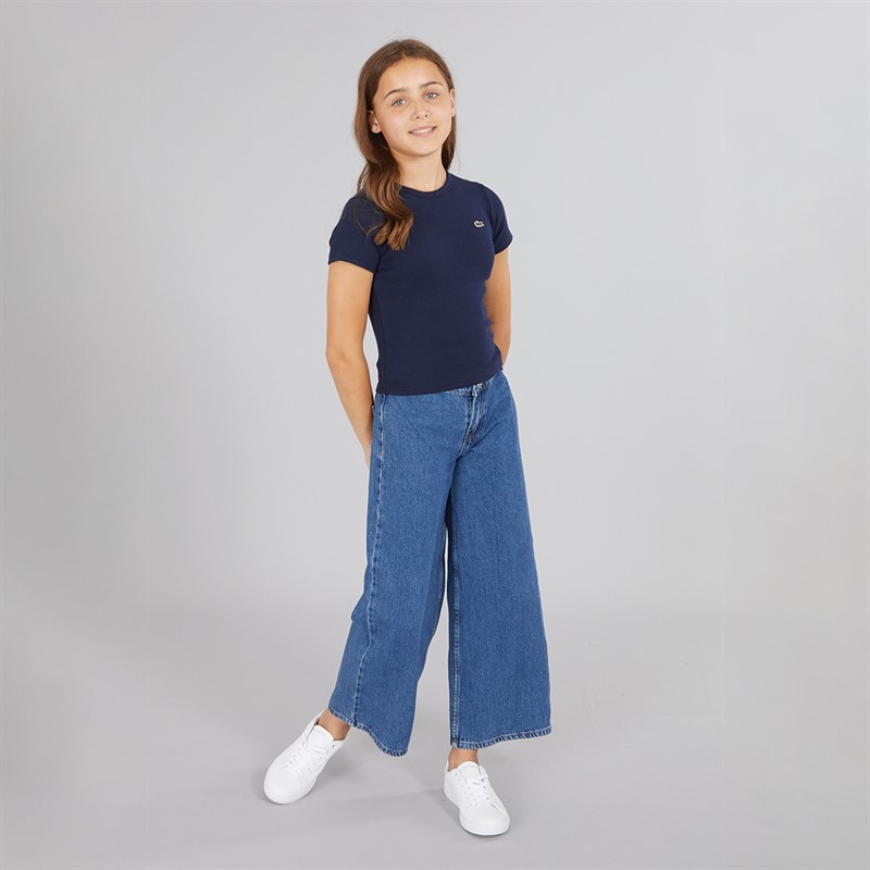 Lacoste Girls T-Shirt Navy Blue