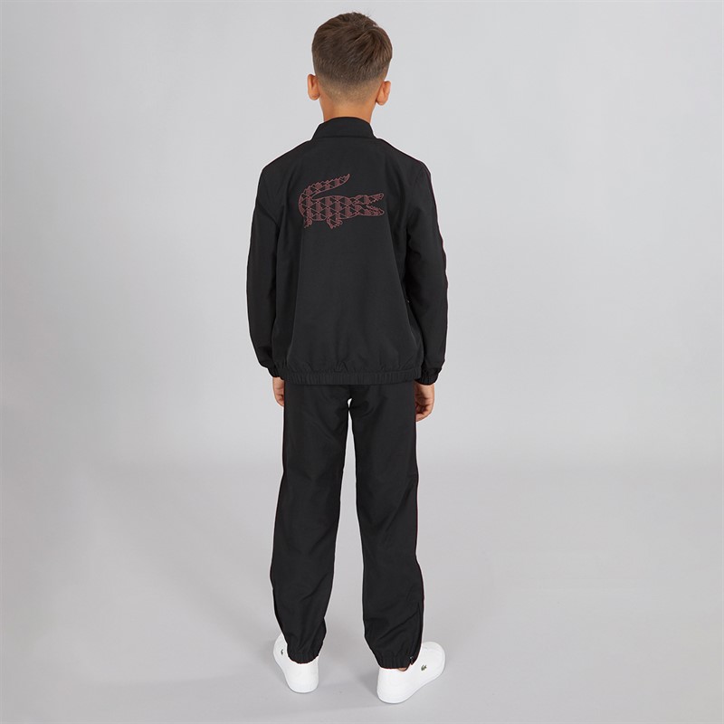 Lacoste Boys Tracksuits Black/Expresso