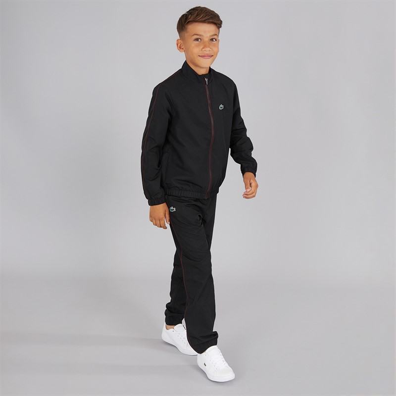 Lacoste Boys Tracksuits Black/Expresso