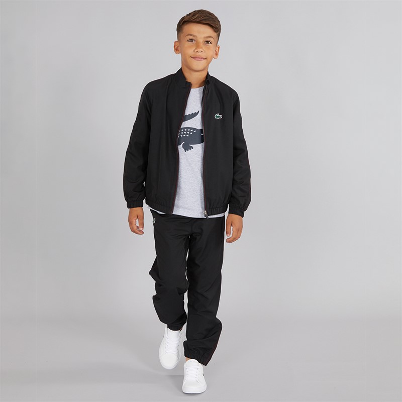 Lacoste Boys Tracksuits Black/Expresso