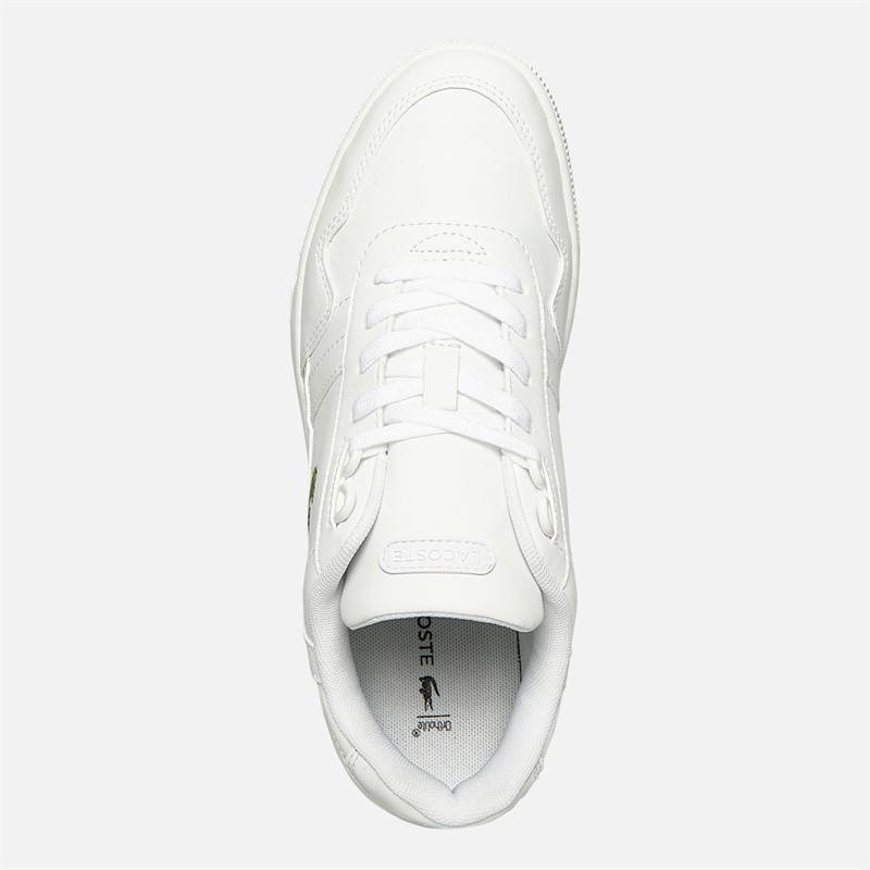 Lacoste Womens T-Clip Trainers White/White