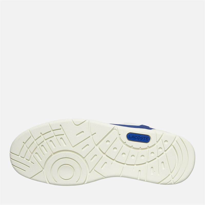 Lacoste Mens T-Clip Trainers White/Blue