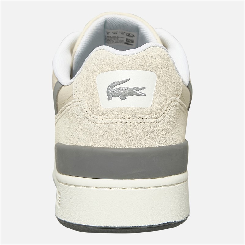 Lacoste Mens T-Clip Trainers Off White/Grey