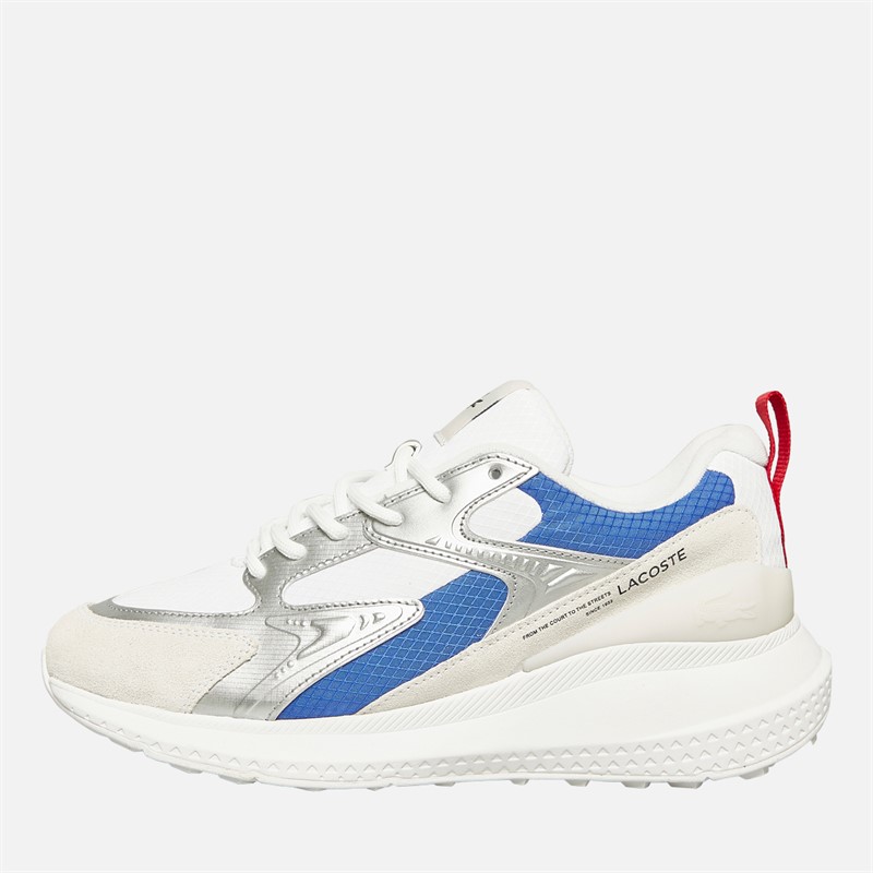 Lacoste Mens L003 Evo Trainers White/Red/Blue