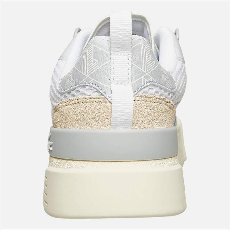 Lacoste Womens L002 Trainers White/Light Turquoise