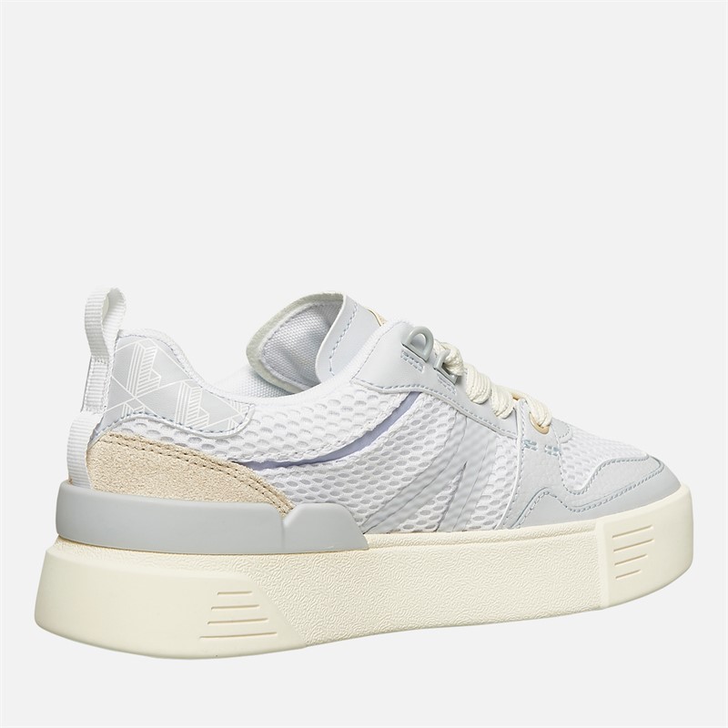 Lacoste Womens L002 Trainers White/Light Turquoise