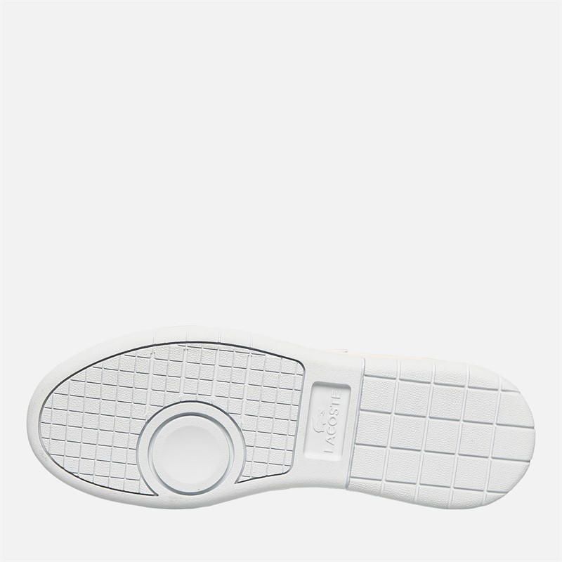 Lacoste Womens Carnaby Platform Trainers White/Light Turquoise