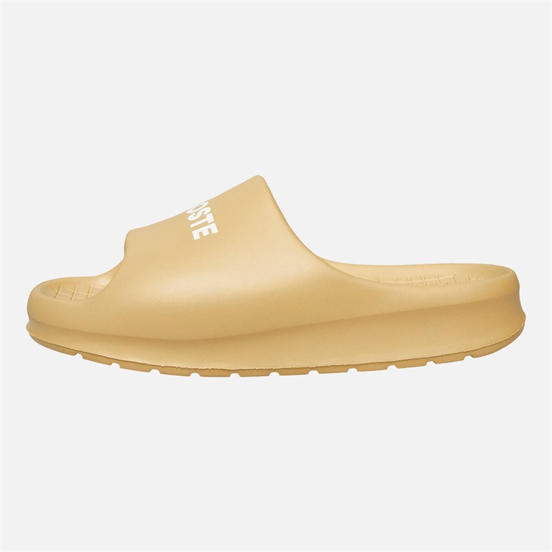 Lacoste Womens Serve Sliders 2.0 Light Brown/Light Brown