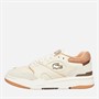 Lacoste Mens Lineshot Trainers Off White/Light Brown