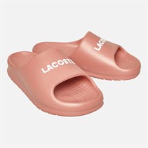 Lacoste Womens Serve Slides 2.0 Pink/White
