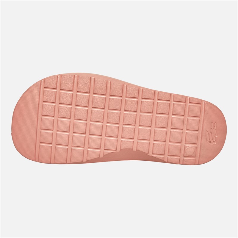 Lacoste Womens Serve Slides 2.0 Pink/White