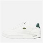 Lacoste Kids T-Clip Trainers White/Dark Green