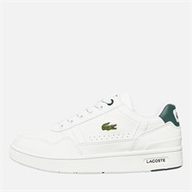 Lacoste Kids T-Clip Trainers White/Dark Green
