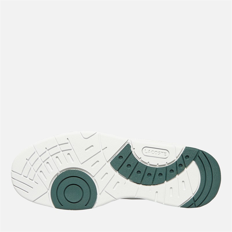 Lacoste Kids T-Clip Trainers White/Dark Green