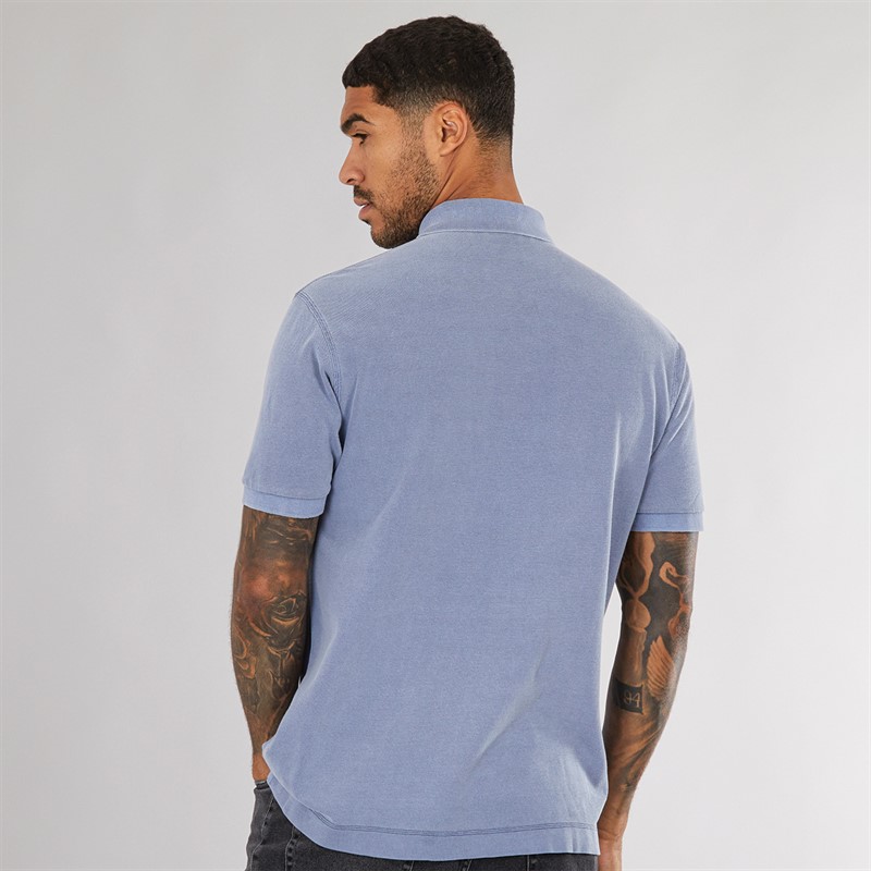 Lacoste Mens Classic Pique Polo Shirt Blue