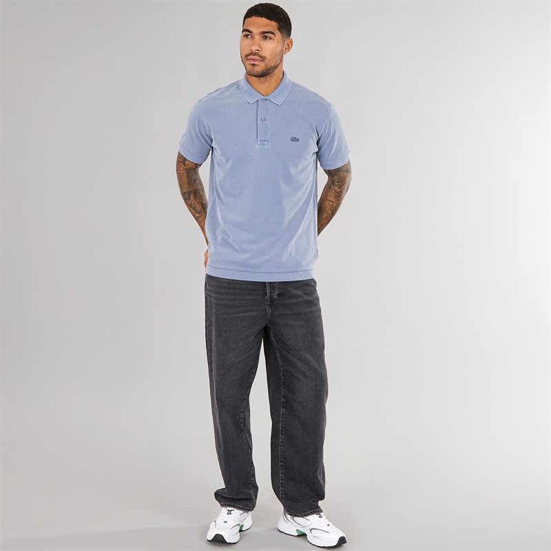 Lacoste Mens Classic Pique Polo Shirt Blue
