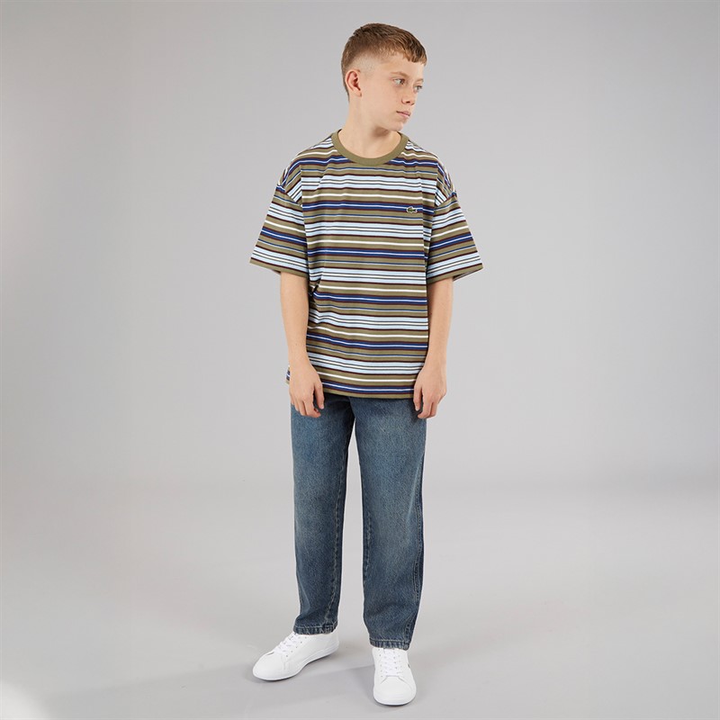 Lacoste Boys T-Shirt Khaki/Multico