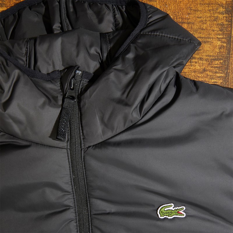 Lacoste Mens Puffer Jacket Black/Black